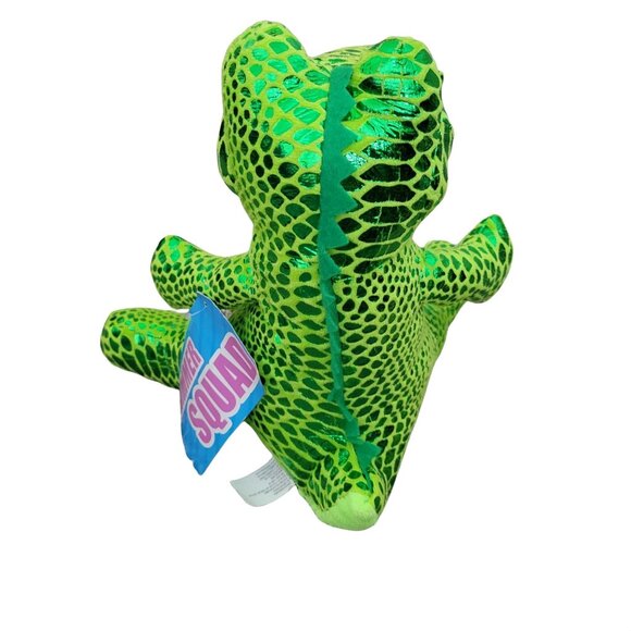 Shimmer Squad Alligator Plush Green Shiny Crocodile Stuffed Animal Kelly Toy - Picture 3 of 7
